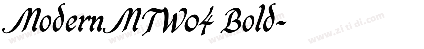 ModernMTW04 Bold字体转换